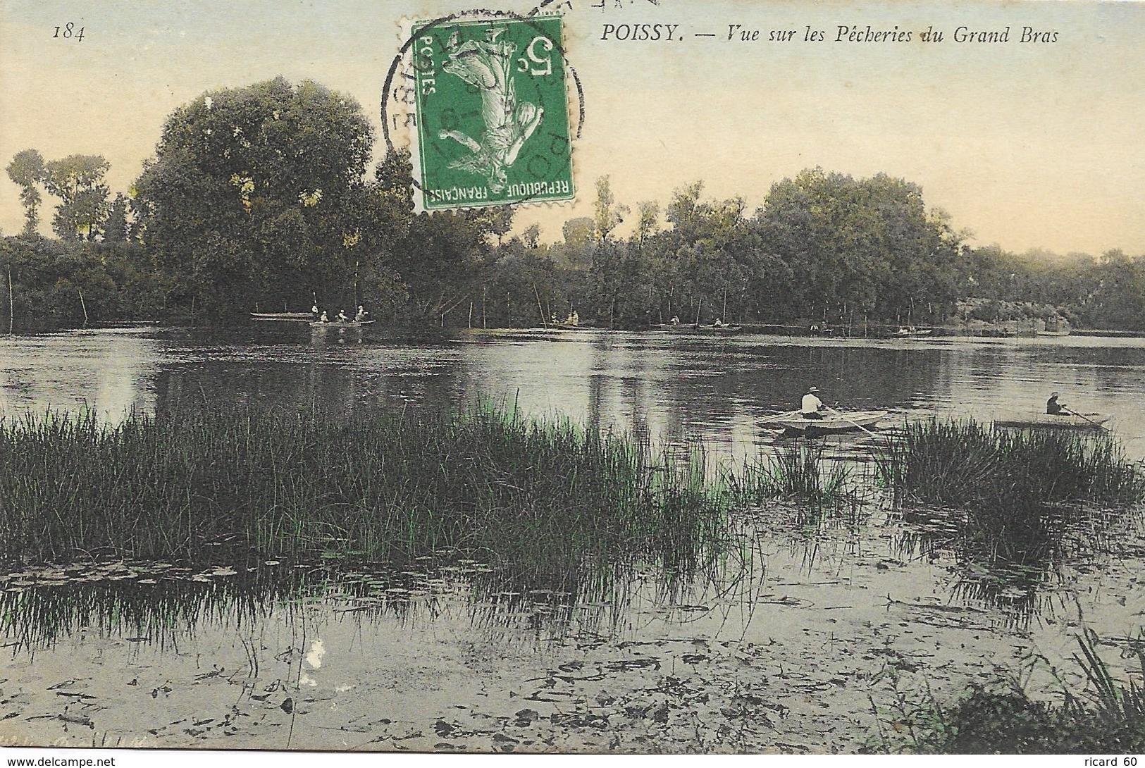 Cpa Poissy, Vue Sur Les Pêcheries Du Grand Bras - Poissy