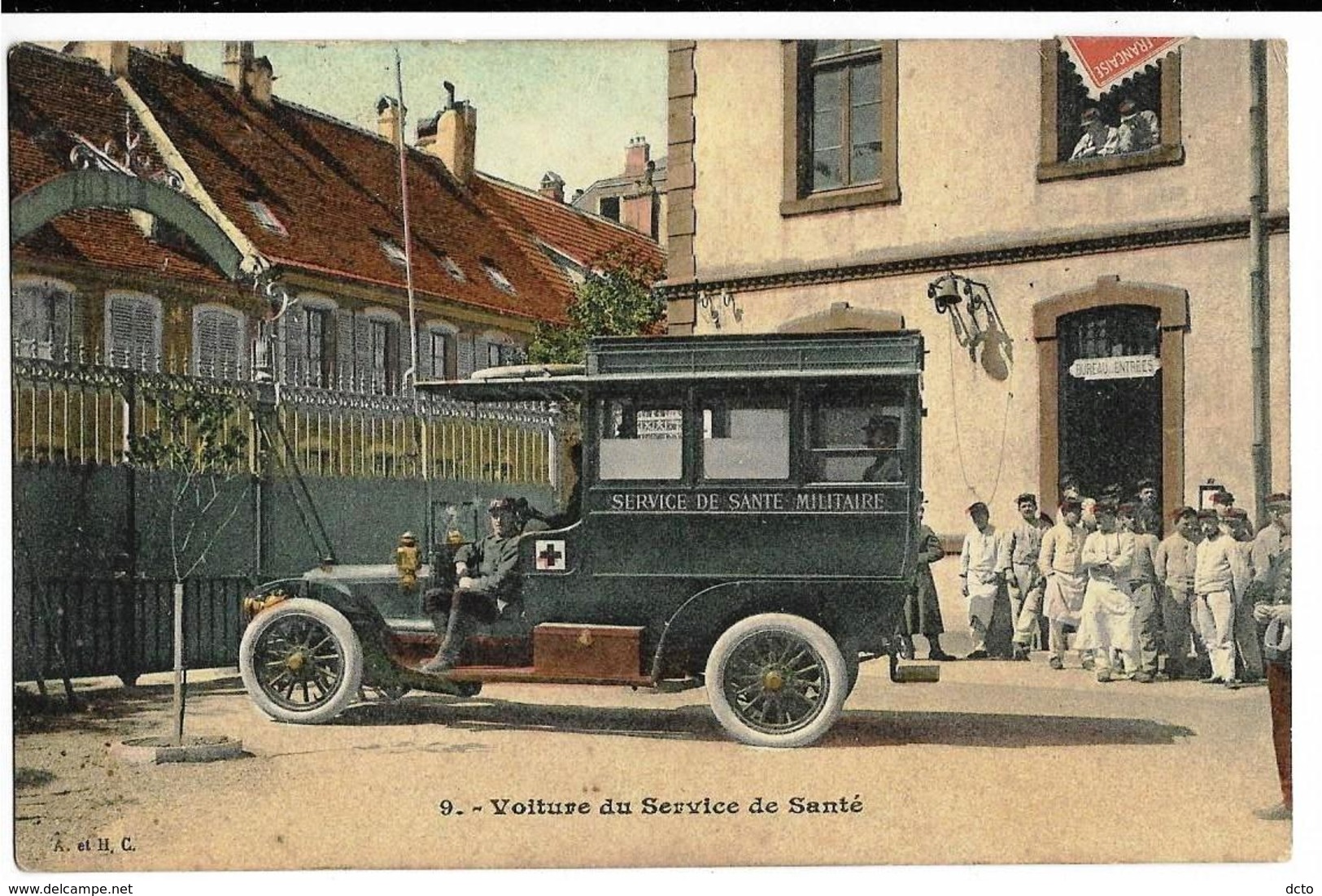 Voiture Du Service De SANTE (BELFORT), Envoi 1913 - Belfort - Stad
