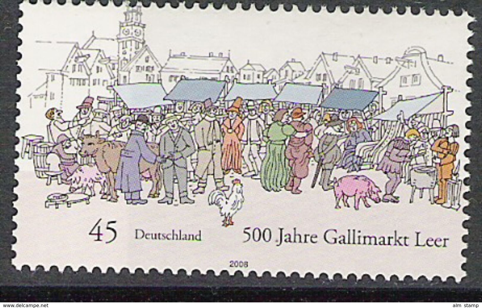 2008 Deuschland  Allem. Fed. Mi. 2696 **MNH  500 Jahre Gallimarkt In Leer. - Unused Stamps