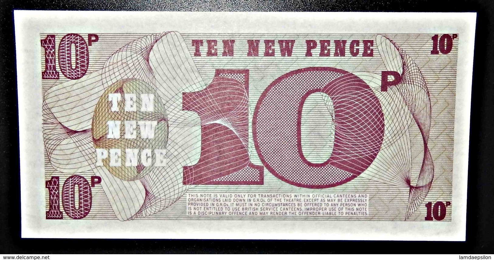 A1 BILLETS DU MONDE WORLD BANKNOTES BRITISH ARMED FORCES 10 NEW PENCE - Other & Unclassified