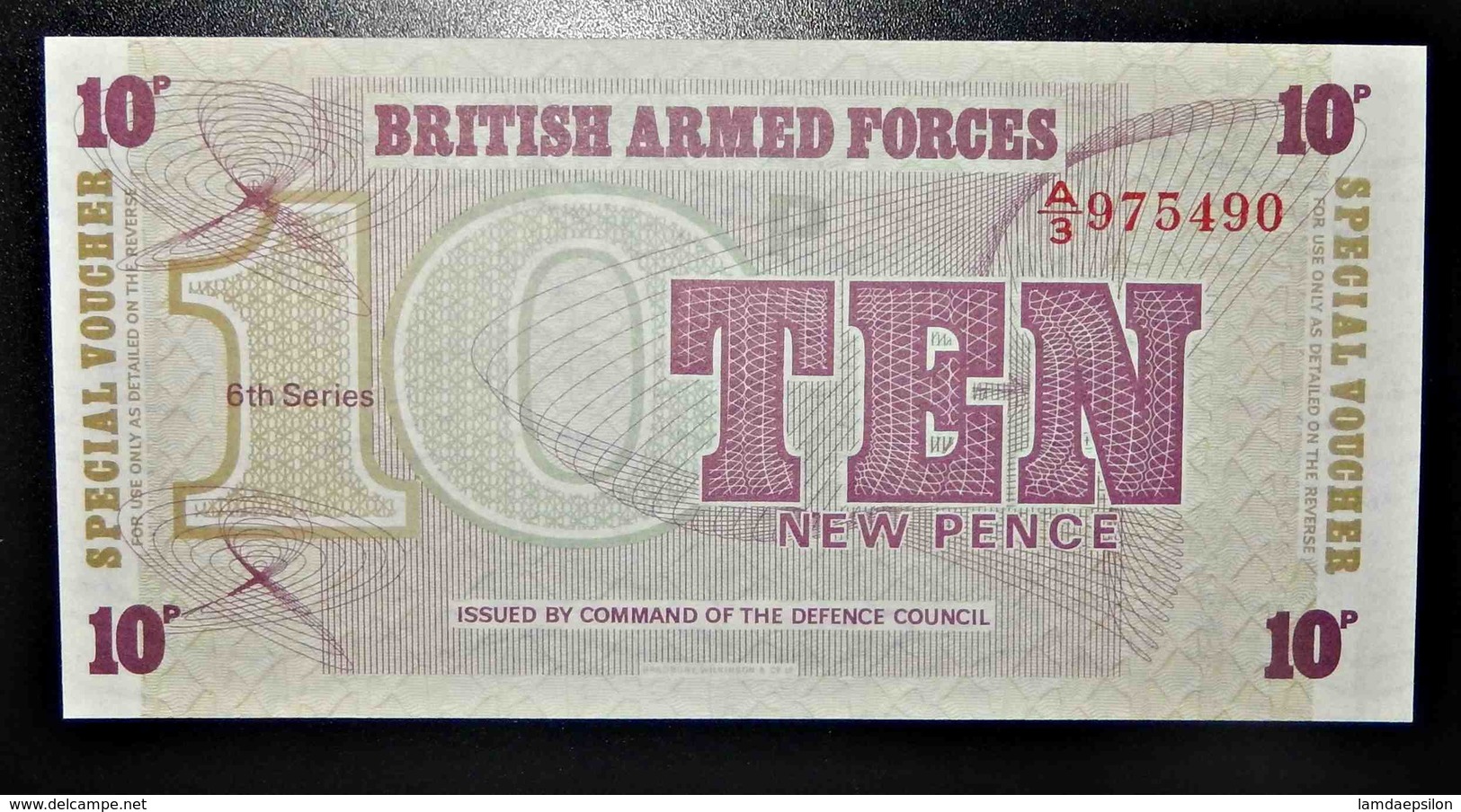 A1 BILLETS DU MONDE WORLD BANKNOTES BRITISH ARMED FORCES 10 NEW PENCE - Other & Unclassified