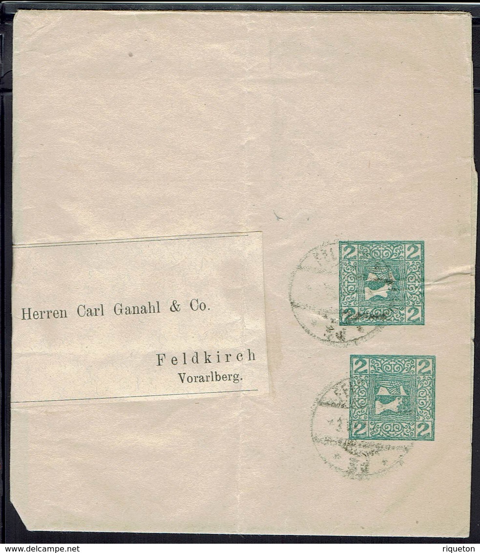 Autriche - 1908-10 - Timbre Pour Journaux 2 + 2 H Sur Bande Journal - Réservé Au Pseudo "Limax" - Autres & Non Classés