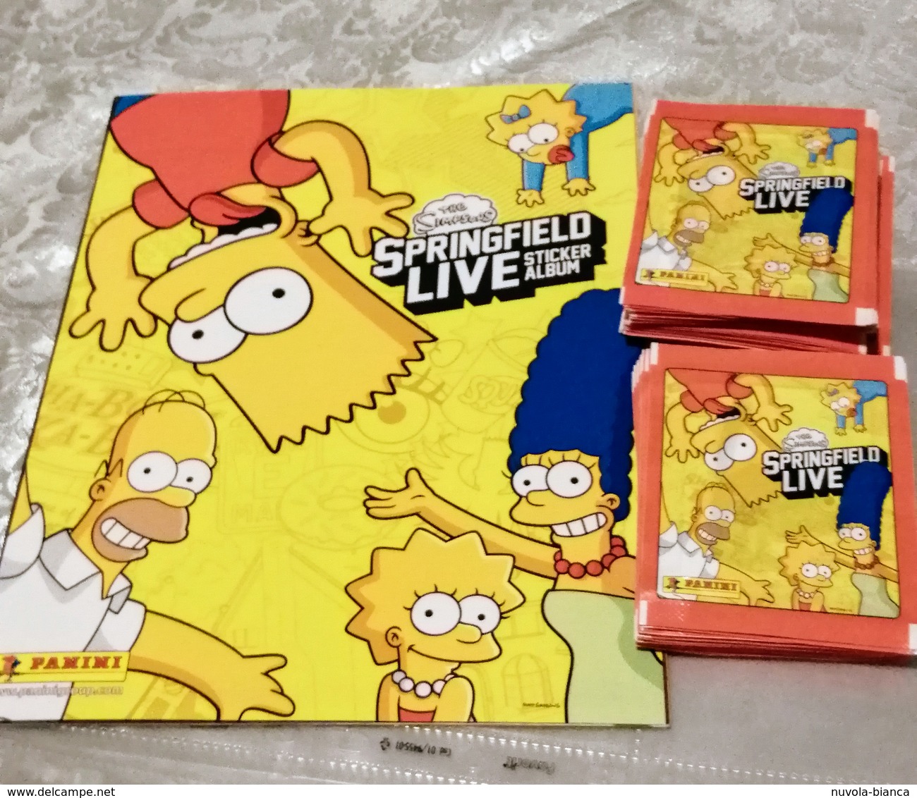 The SIMPSONS SPRINGFIELD Live Album Vuoto+50 Bustine Con Figurine Panini 2013 - Edizione Italiana