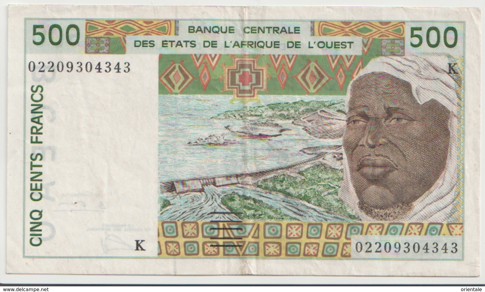 WEST AFRICAN STATES P. 710Km 500 F 2002 VF - Senegal