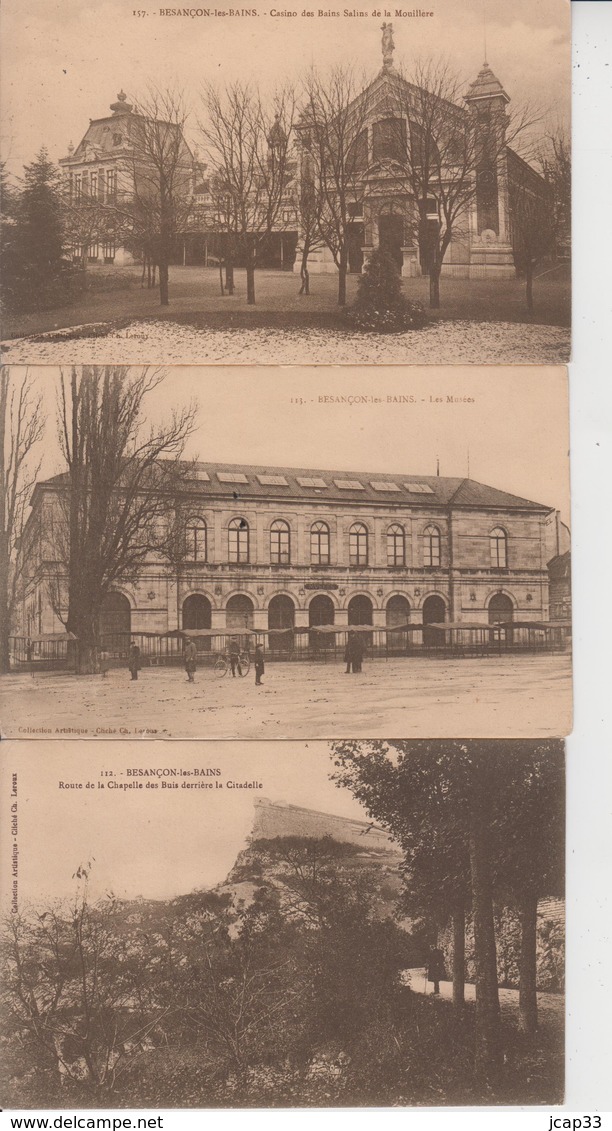 25 BESANCON  -  LOT DE 15 CARTES  -  Cliché LEROUX  - - Besancon