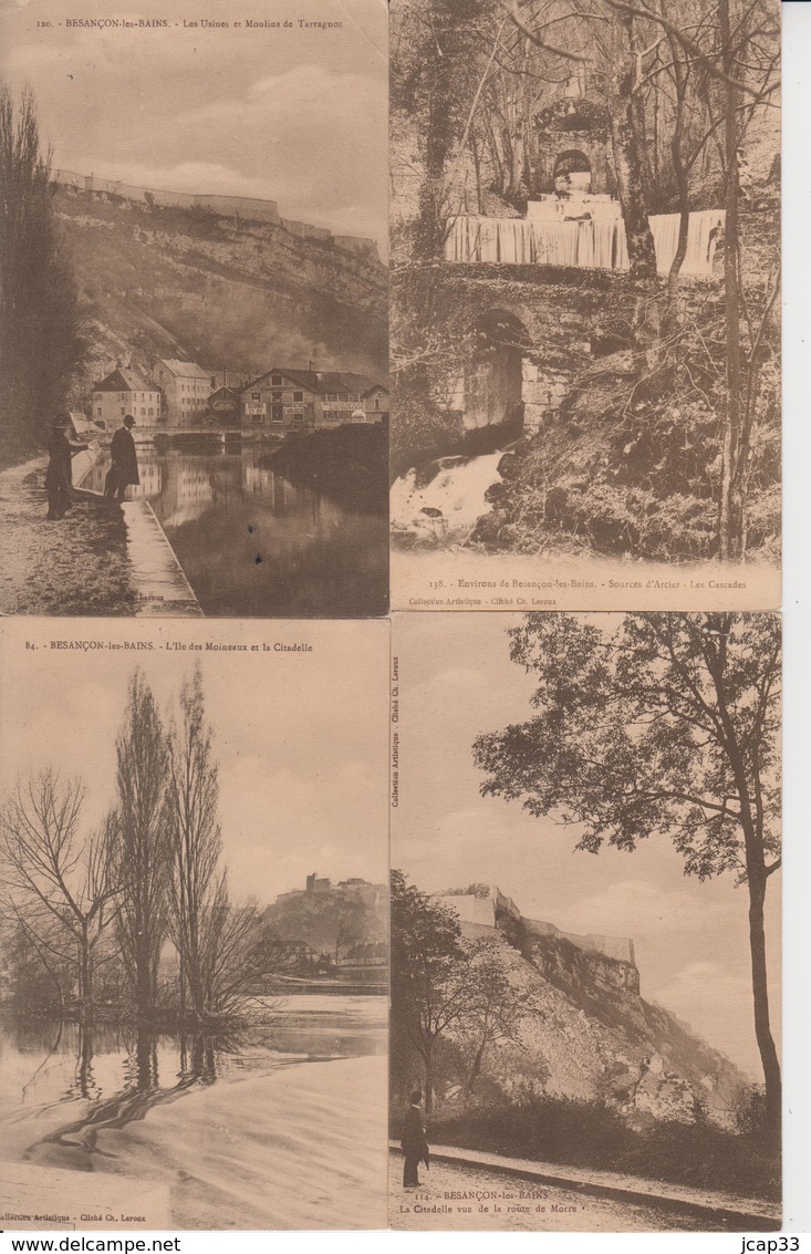 25 BESANCON  -  LOT DE 15 CARTES  -  Cliché LEROUX  - - Besancon