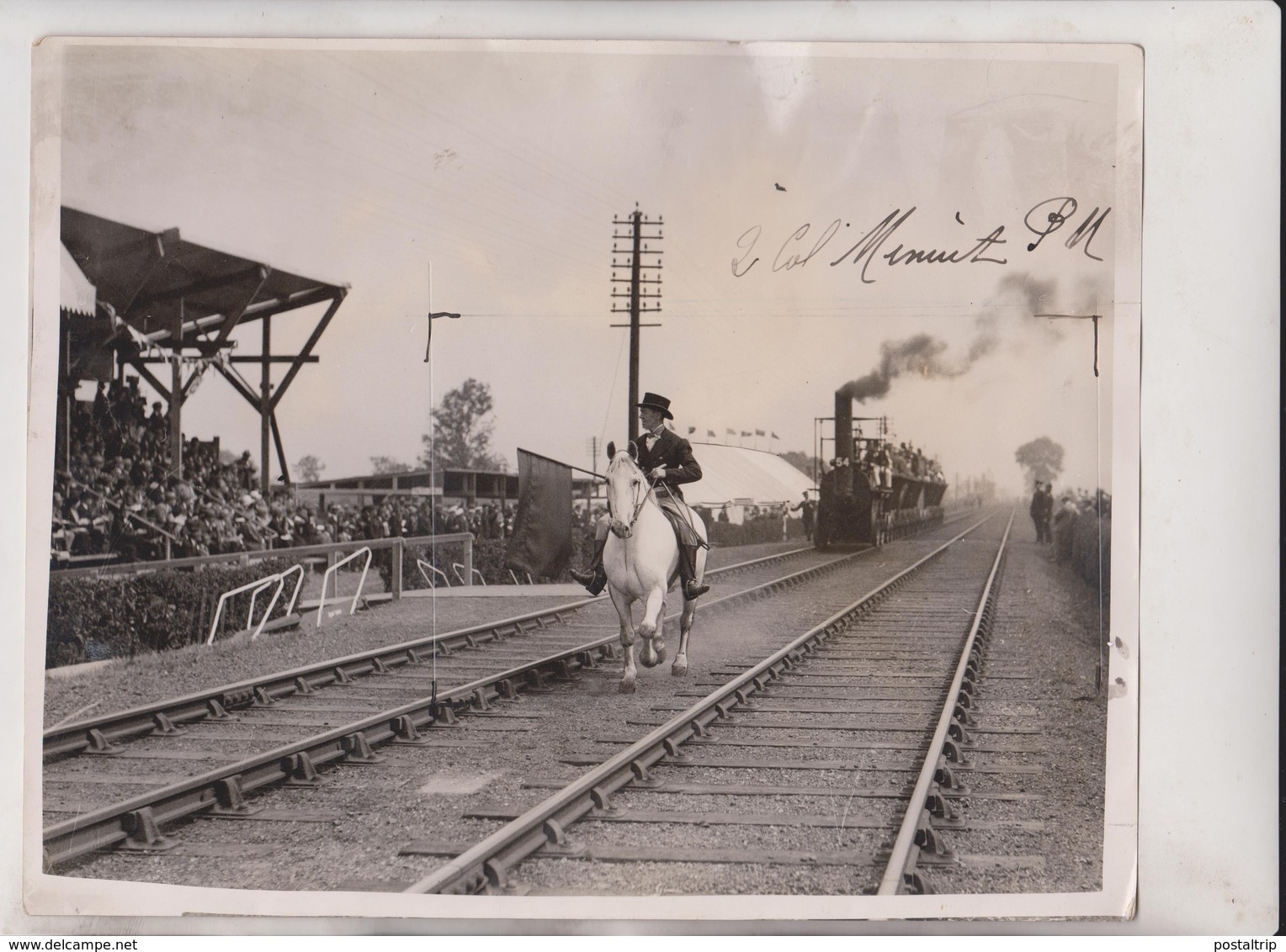 DUKE OF YORK AT RAILWAY CENTENARY DARLINGTON STOCKTON CHEMIN DE FER 24*20CM Fonds Victor FORBIN 1864-1947 - Trenes