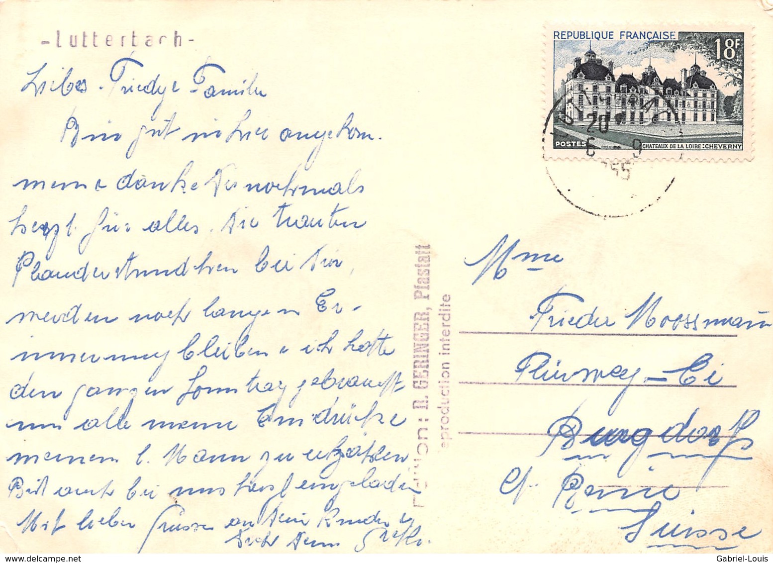 Lutterbach  - (Carte 10 X 15 Cm) - Autres & Non Classés