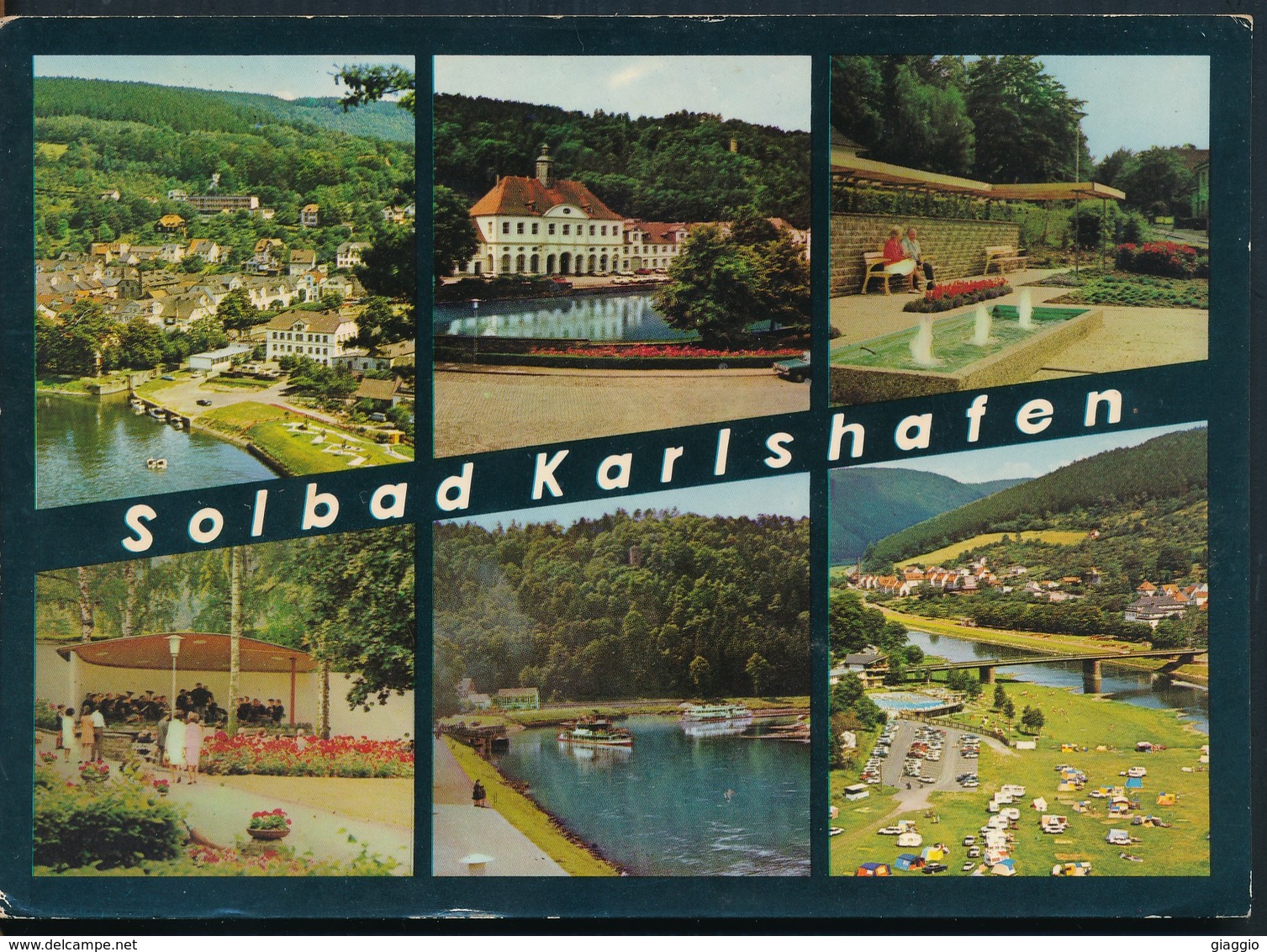 °°° 17309 - GERMANY - SOLBAD KARLSHAFEN - BRINE BATH KARLSHAFEN - 1972 With Stamps °°° - Bad Karlshafen