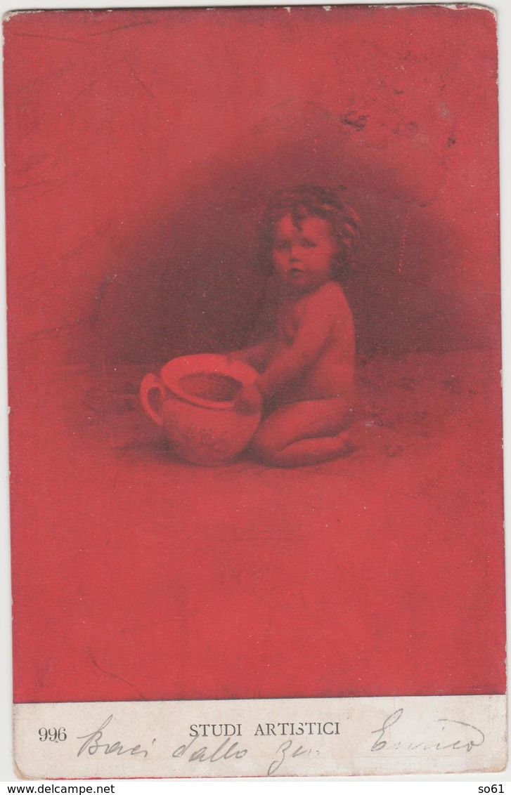 8649.   Foto Cartolina Bambino Baby Per Firenze 1908 - Persone Anonimi