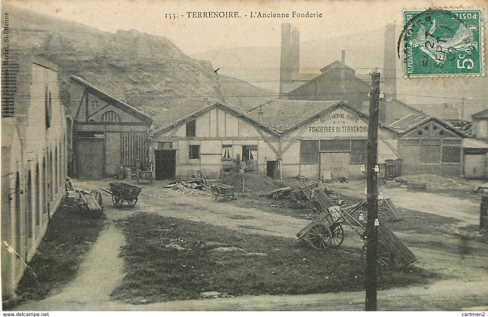 TERRENOIRE L'ANCIENNE FONDERIE USINE MINE INDUSTRIE FOREZ 42 LOIRE - Andere & Zonder Classificatie