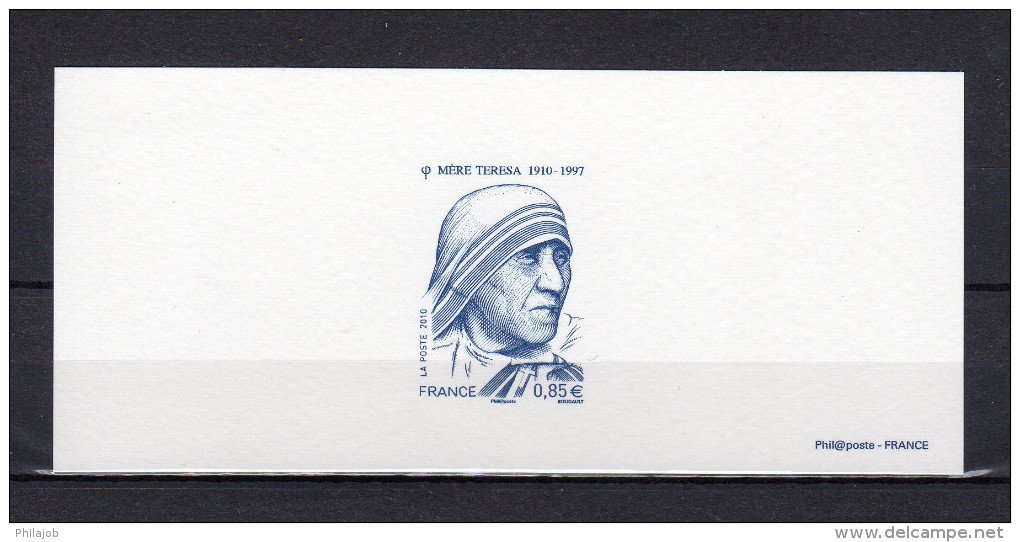 " MERE TERESA " Sur Gravure Officielle De 2010 N° YT 4455 En Parfait état ! - Mère Teresa