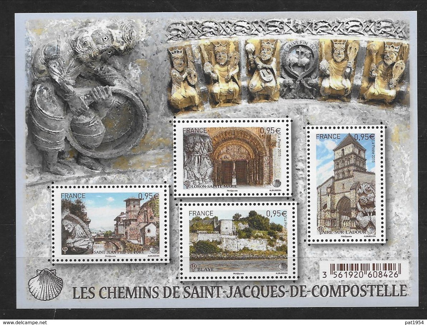 France 2015 Bloc Feuillet F4949 Neuf. Chemin De Saint Jacques De Compostelle  à La Faciale - Neufs