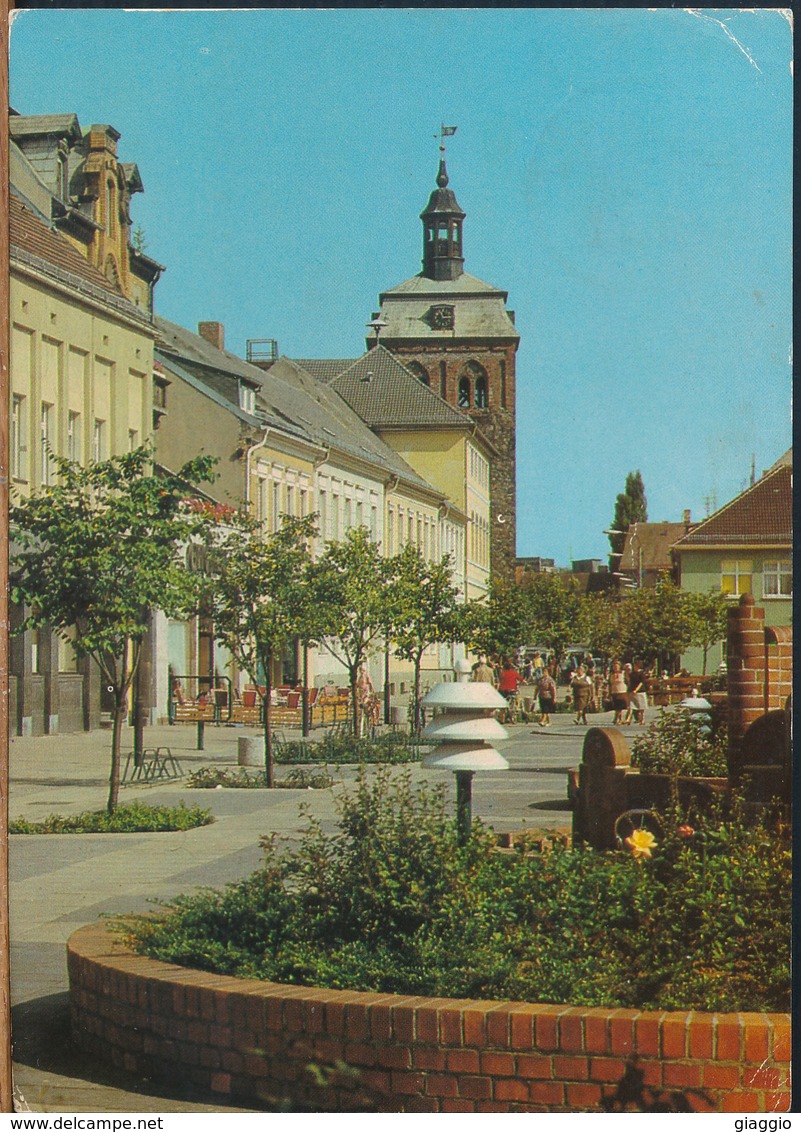 °°° 17333 - GERMANY - LUCKENWALDE - BOULEVARD ERNST THALMANN STRASSE - 1983 With Stamps °°° - Luckenwalde