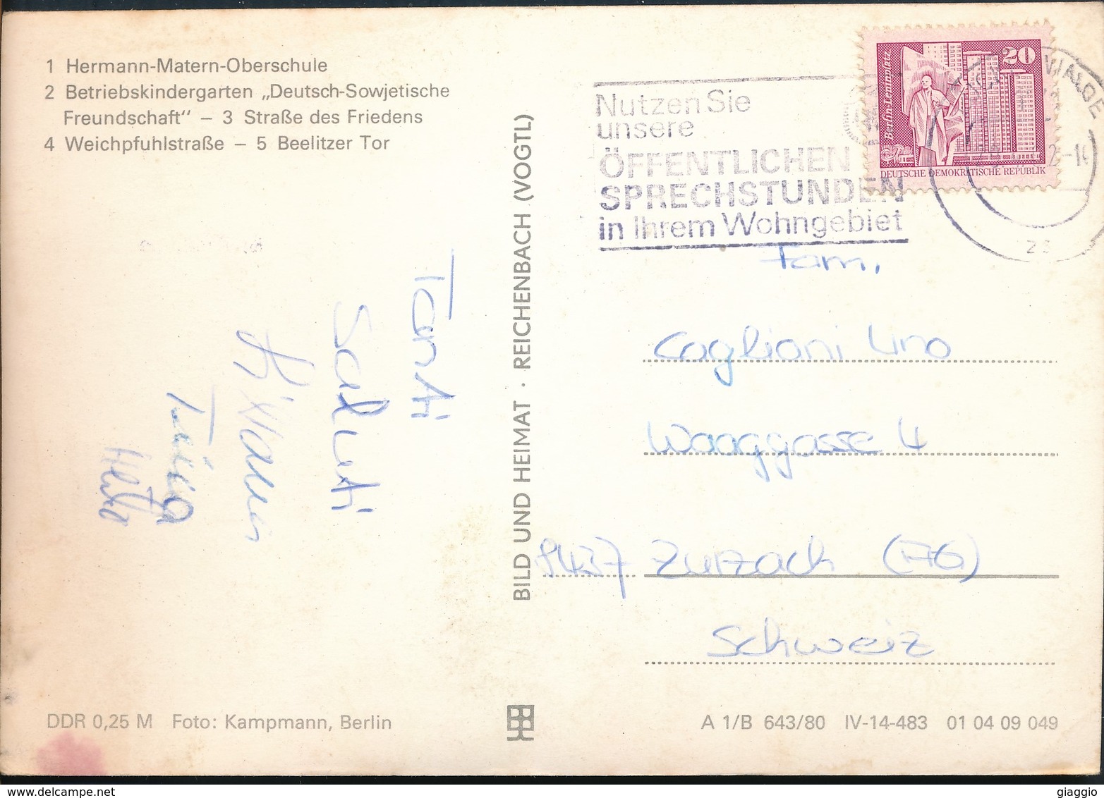 °°° 17334 - GERMANY - LUCKENWALDE - VIEWS - With Stamps °°° - Luckenwalde