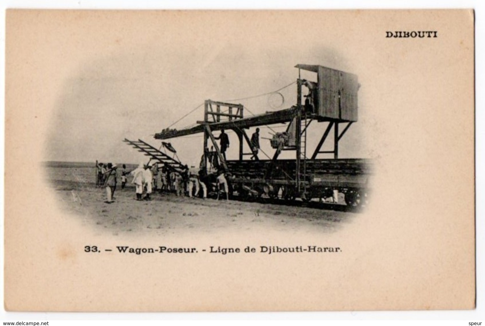 Djibouti - Wagon-Poseur - Ligne De Djibouti-Harar. Undivided Back, Early 1900's - Djibouti