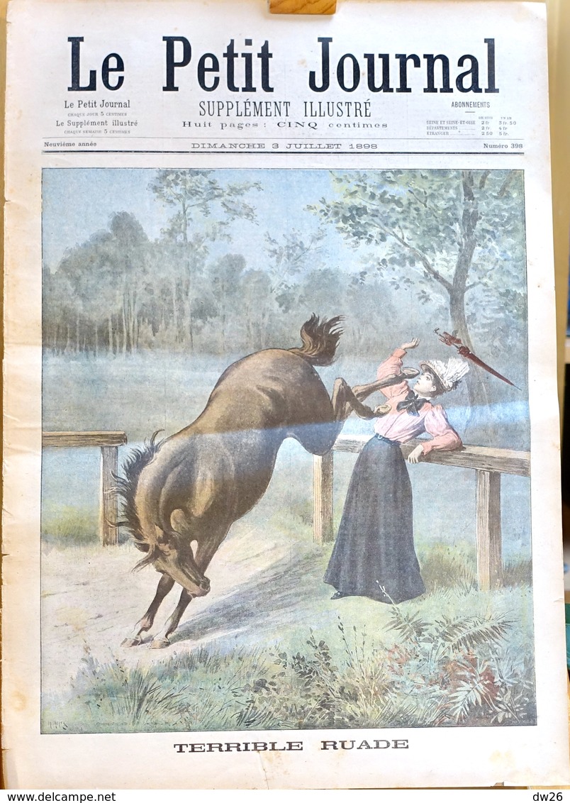 Le Petit Journal Supplément Illustré - Dimanche 3 Juillet 1898 N° 398 - Terrible Ruade, Débarquement à Guantanamo - 1850 - 1899