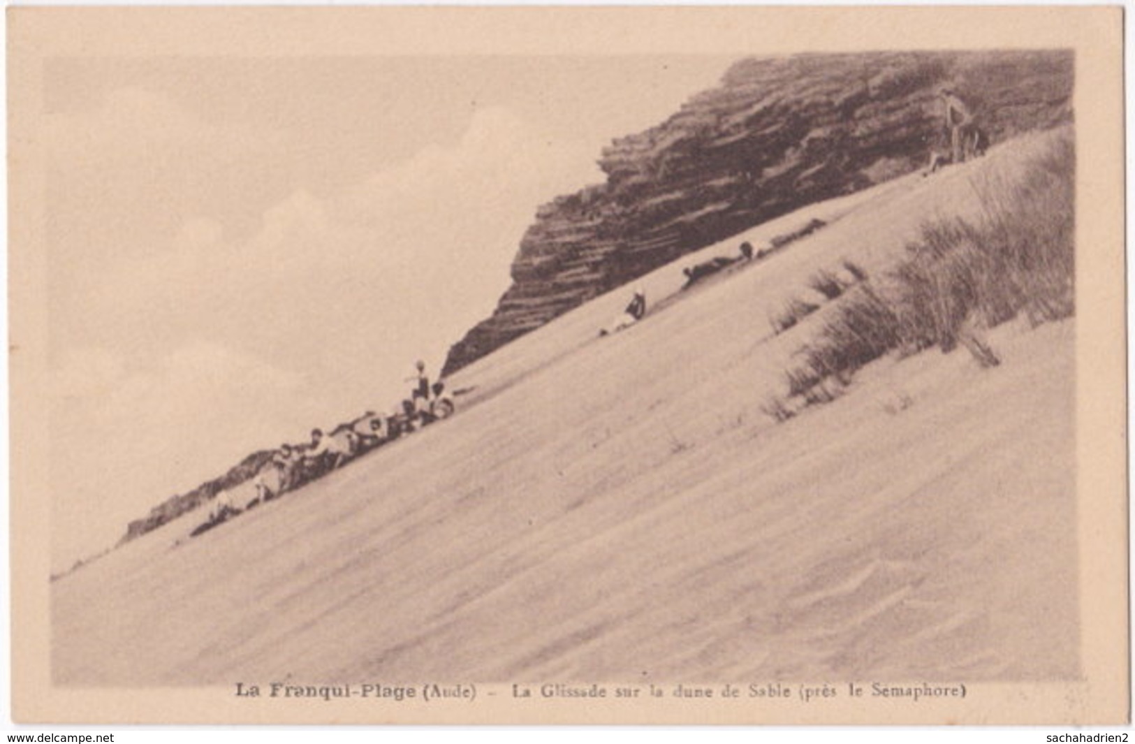 11. LA FRANQUI-PLAGE. La Glissade Sur La Dune De Sable (près Le Sémaphore) - Other & Unclassified