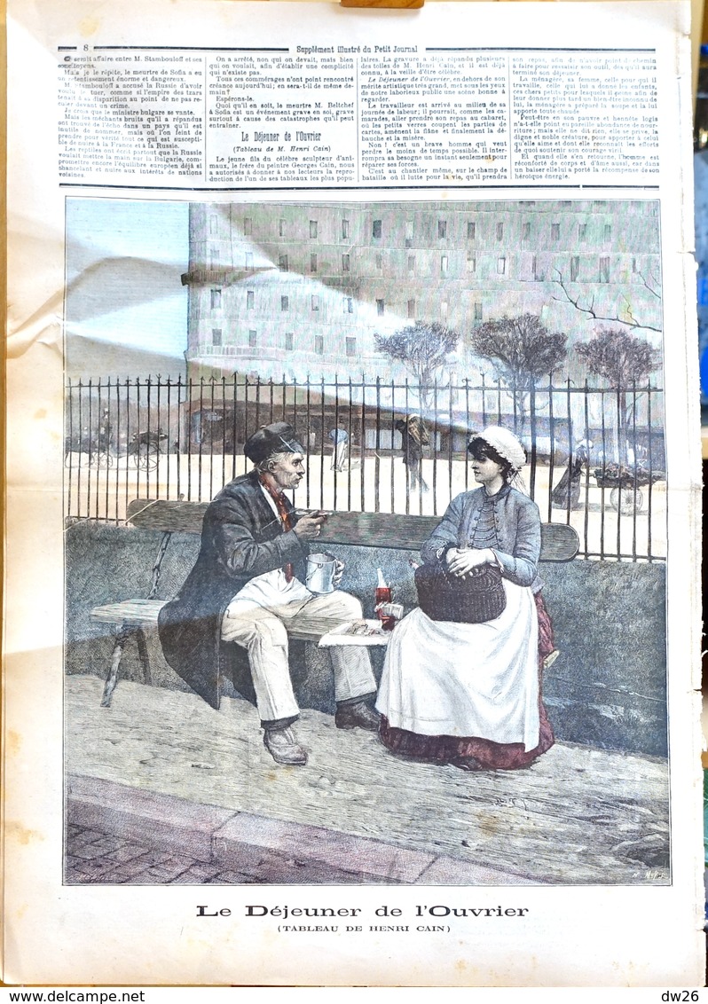 Le Petit Journal Supplément Illustré - Samedi 18 Avril 1891 N° 21 - Assassinat De M. Beltchef, Tableau De Henri Caïn - 1850 - 1899