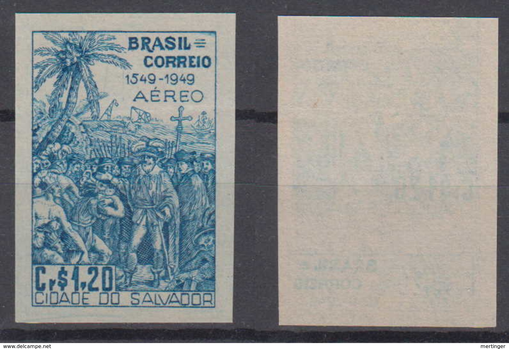 Brazil Brasil Mi# 742 (*) Cidade De Salvador Proof Imperforated - Unused Stamps