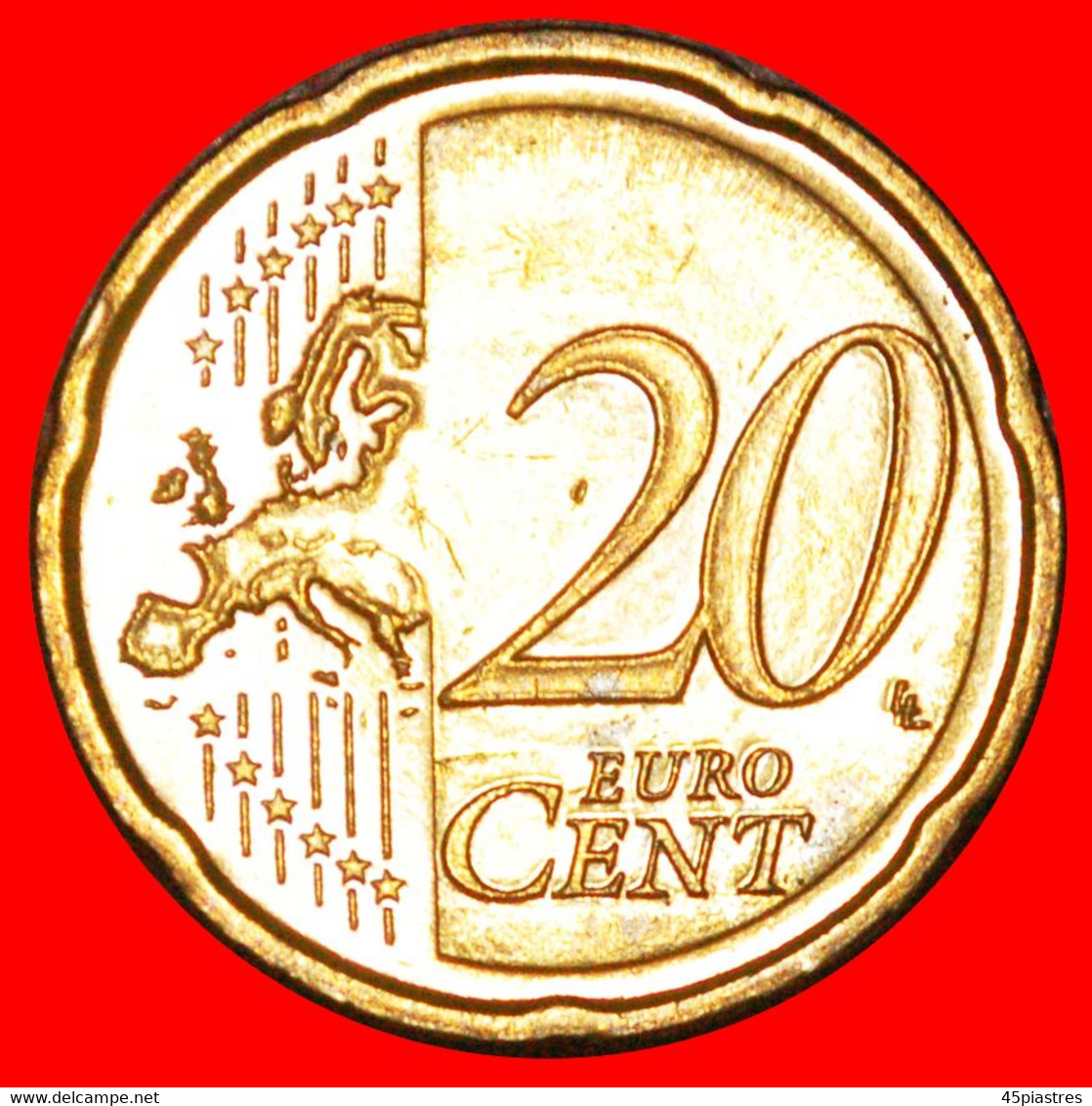* FINLAND (2008-2022): CYPRUS  20 EURO CENTS 2009 SHIP NORDIC GOLD MINT LUSTRE! LOW START  NO RESERVE! - Chypre
