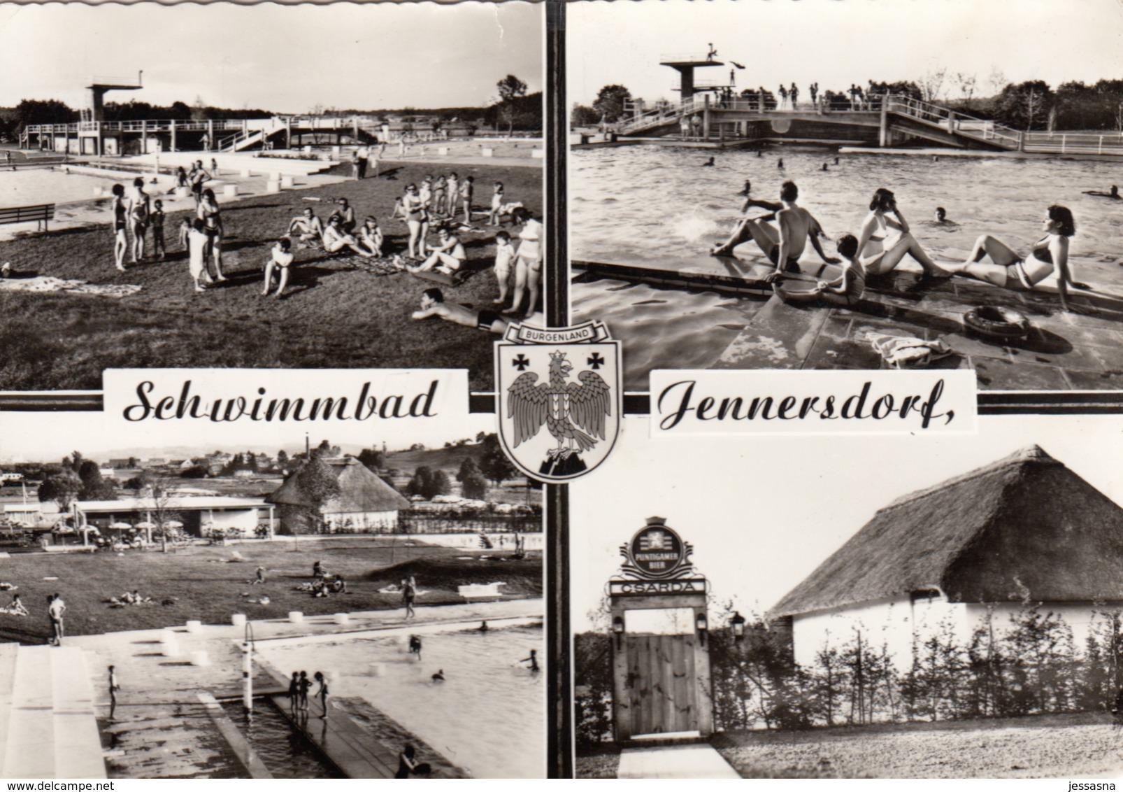 AK- Burgenland - Jennersdorf - Im Alten Schwimmbad - 1961 - Jennersdorf