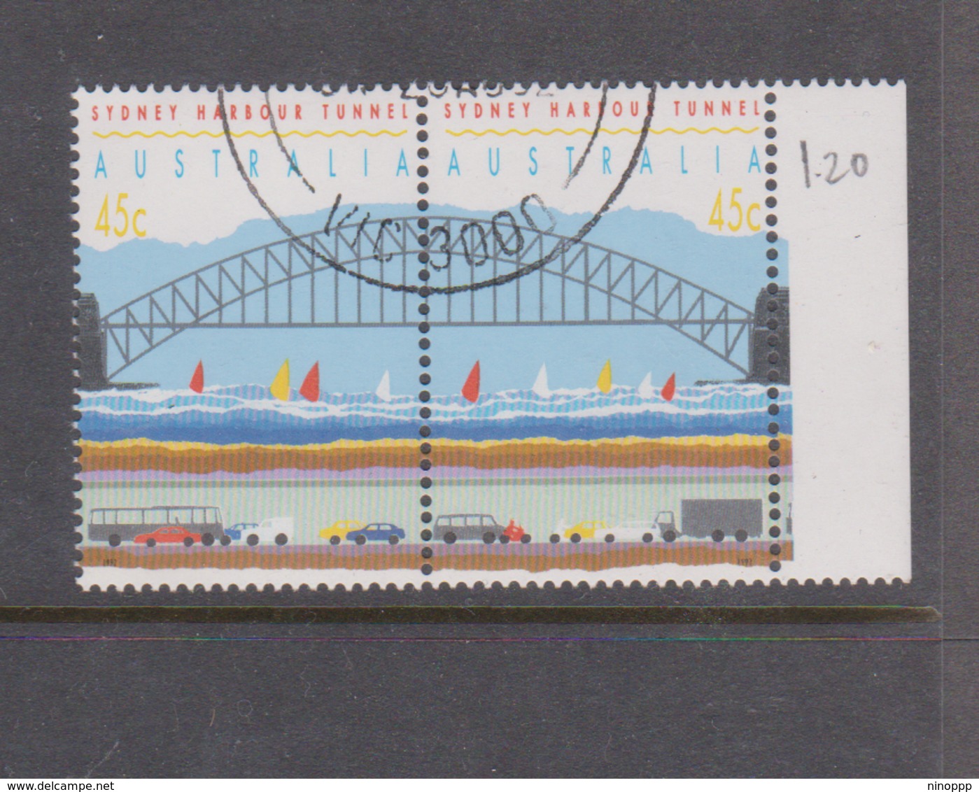 Australia ASC 1362-63 1992 Opening Of Sydney Harbour Tunnel, Used Pair - Other & Unclassified