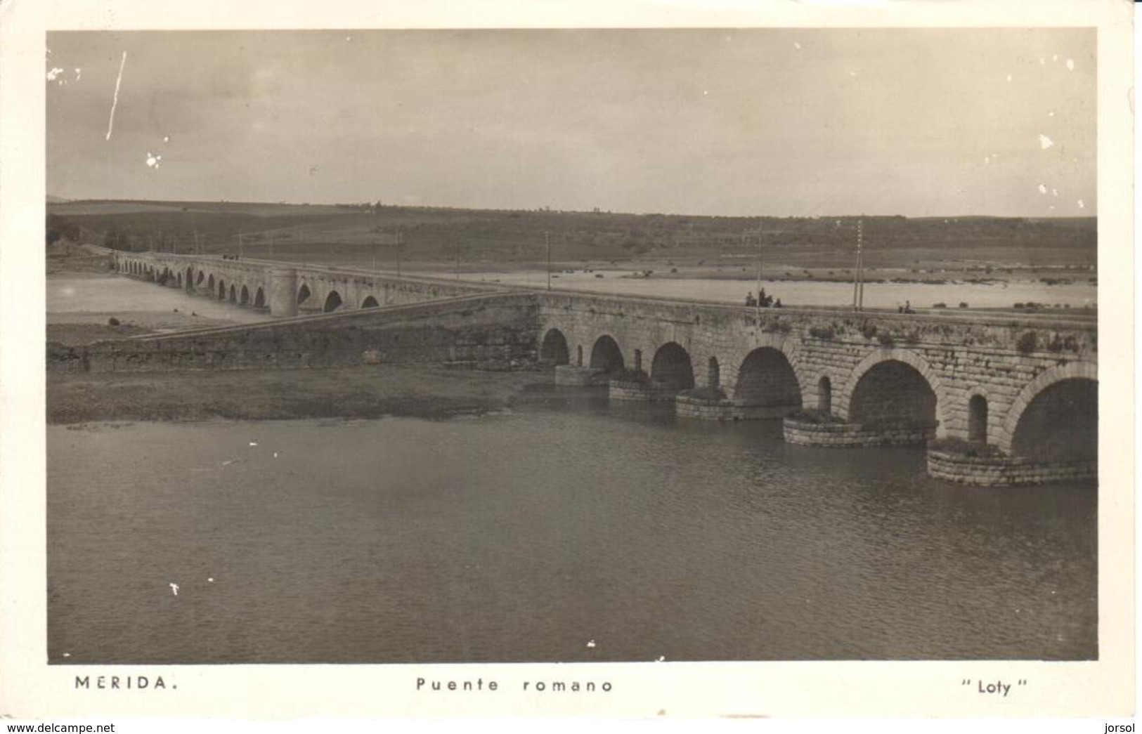 POSTAL   MERIDA  -ESPAÑA  - PUENTE ROMANO - Otros & Sin Clasificación