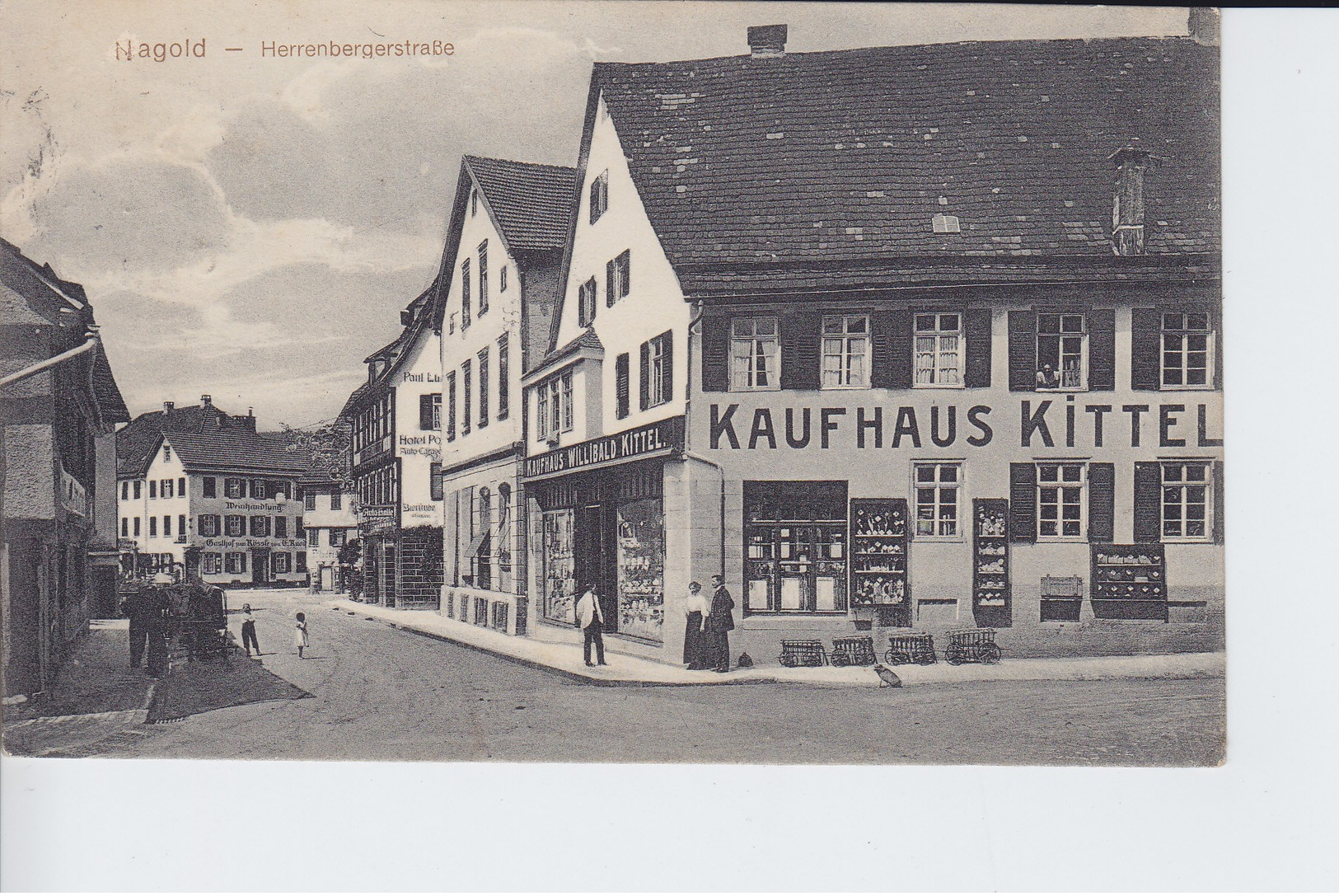 Ak Nagold, Herrenbergerstraße, 1915, Selten - Nagold