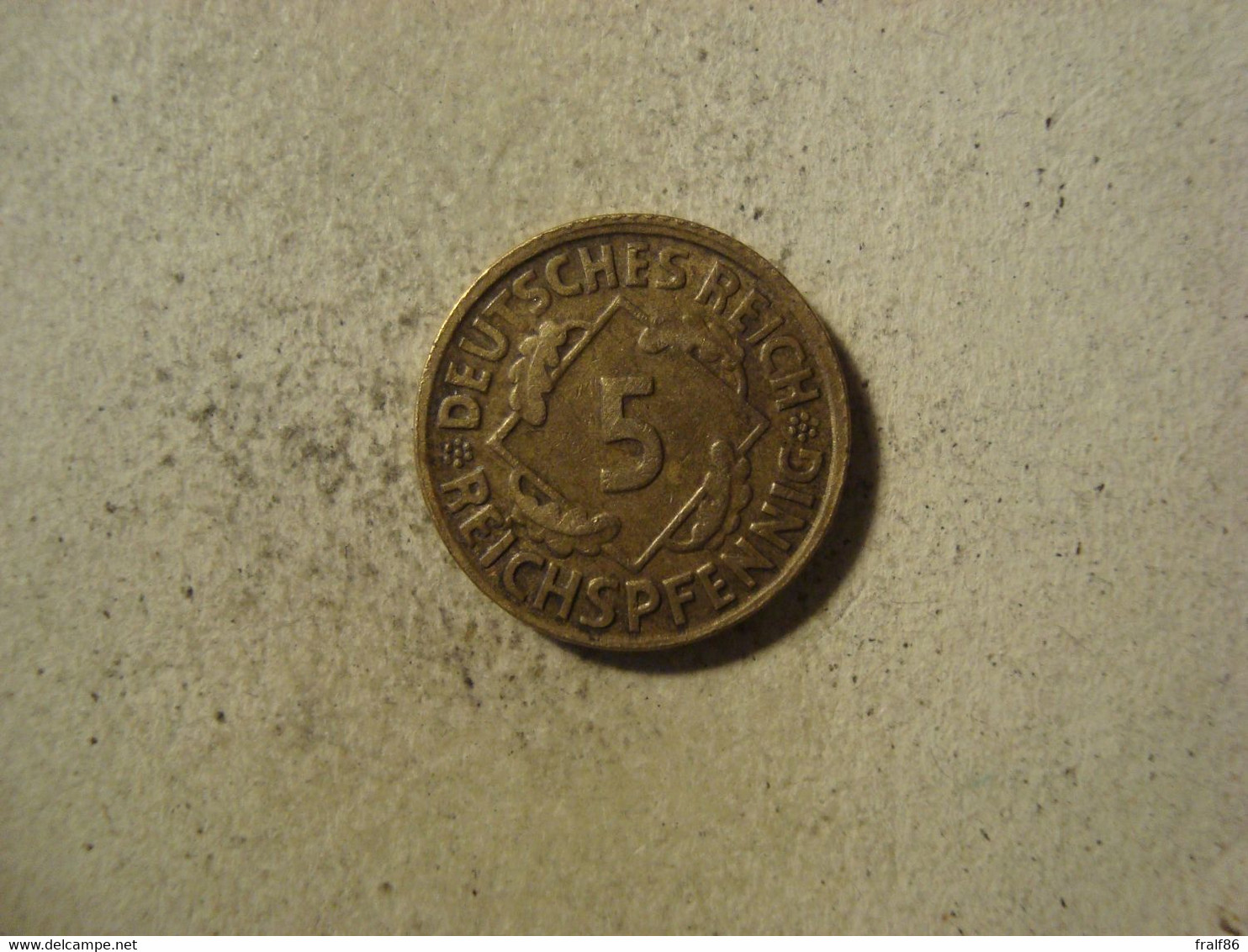 MONNAIE ALLEMAGNE 5 REICHSPFENNIG 1925 D - 5 Rentenpfennig & 5 Reichspfennig