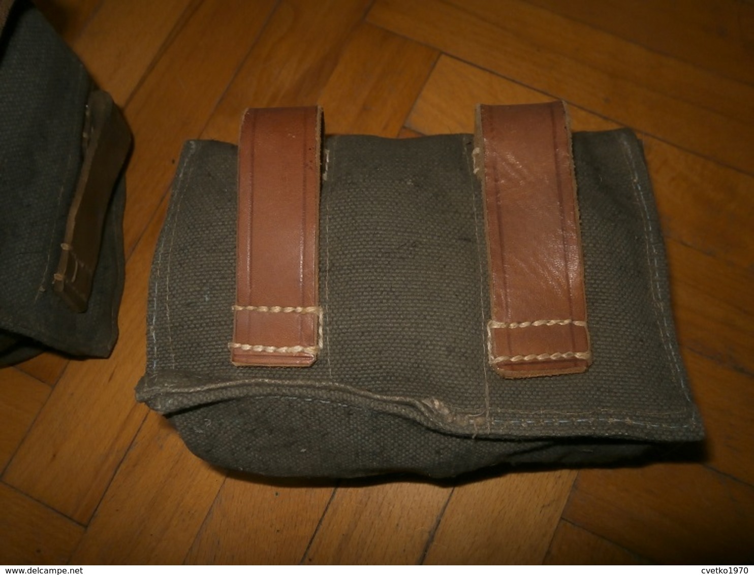 Yugoslav Army (JNA) Three Part Bomb Pouches - Pair - Used FREE INTERNATIONAL SHIPPING!!! - Equipment