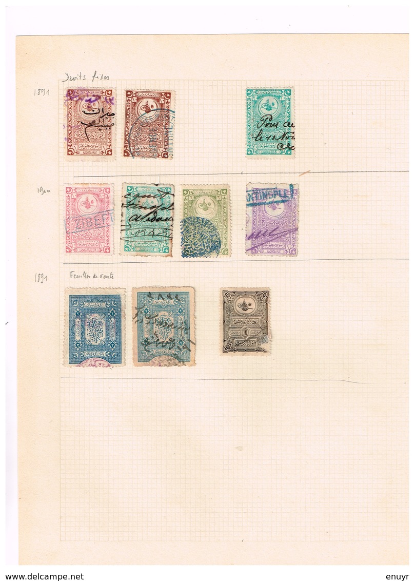 Ottoman Lot Revenue Fiscaux Fiscal  Old Collection Ancienne Collection - Altri & Non Classificati