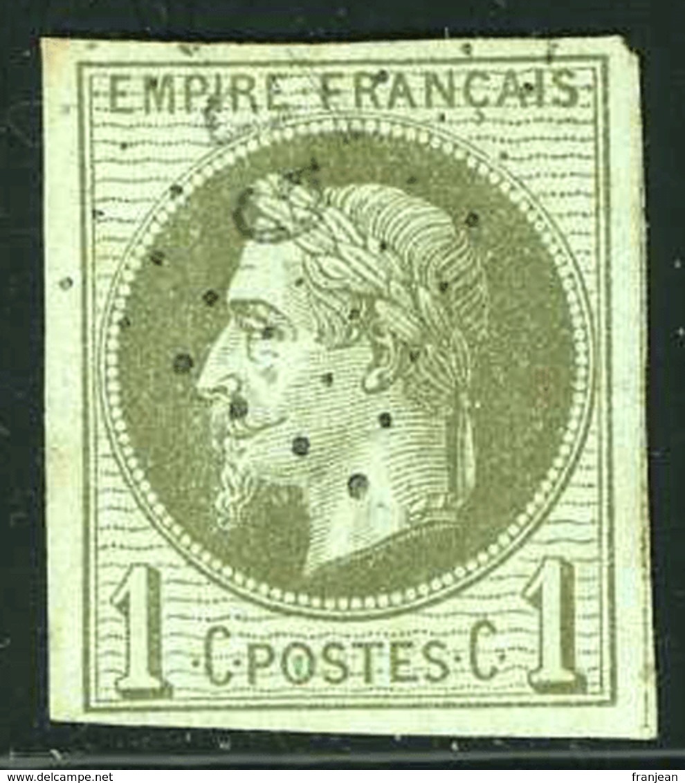 COLONIES GENERALES N°7 1c Olive Obl Losange GPE Cote 350 Euros, - Napoléon III