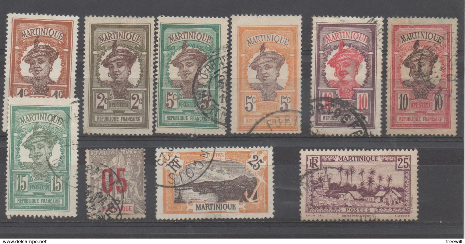 Martinique  : Timbres Divers - Oblitérés