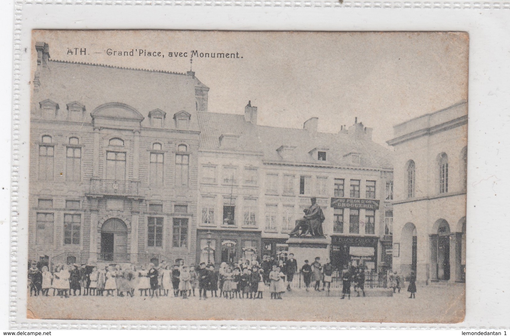 Ath. Grand'Place Avec Monument. - Braine-le-Comte