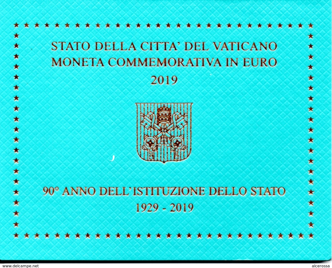 VATICANO - 2 EURO- 90° ANNO DELL'ISTITUZIONE DELLO STATO - 1929-2019 - Vatican