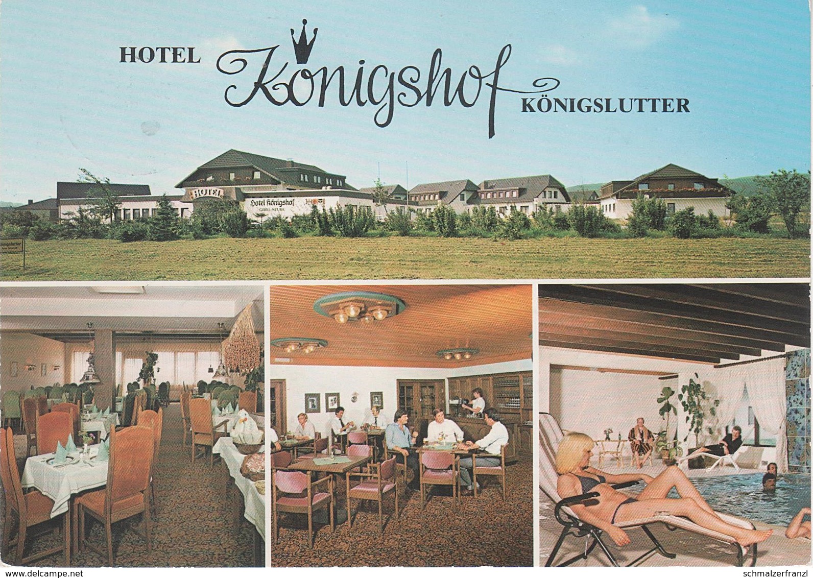 AK Königslutter Am Elm Hotel Königshof A Sunstedt Lauingen Schoderstedt Schickelsheim Bornum Süpplingen Süpplingenburg - Königslutter