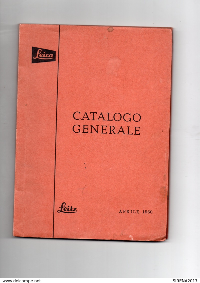 LEICA - CATALOGO  GENERALE  1960 - Supplies And Equipment