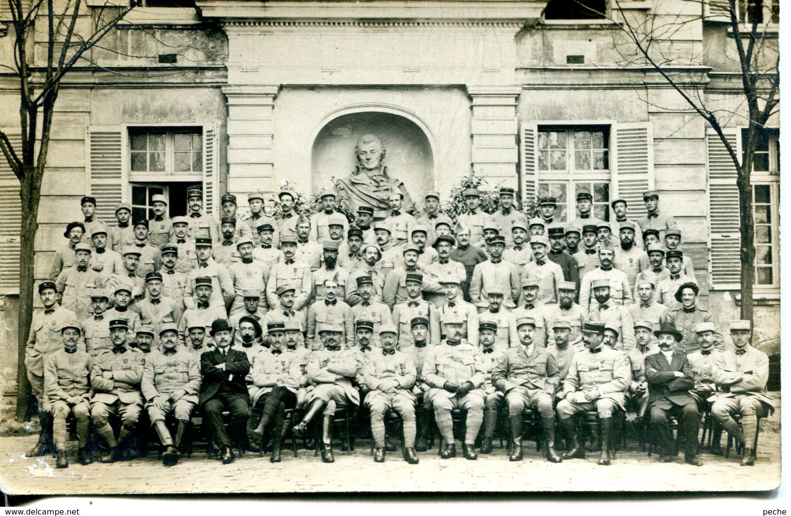 N°1838 T -carte Photo Souvenir Du Cours D'élèves Officiers à Versailles- - Régiments