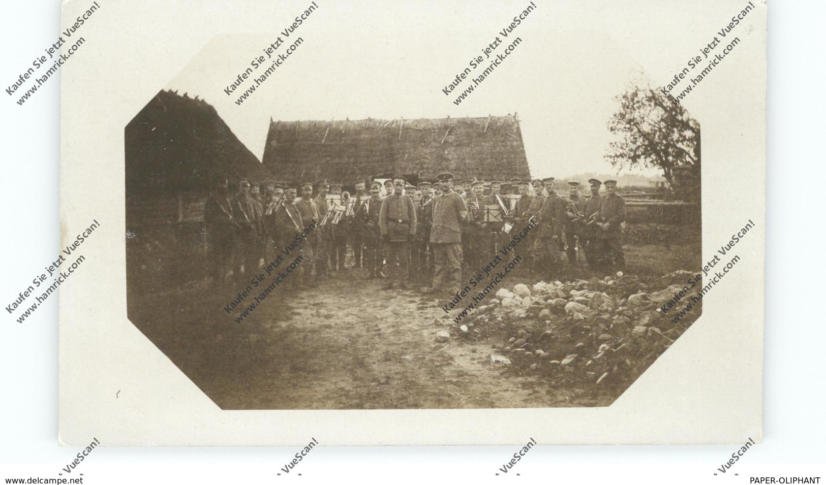 BELARUS / WEISSRUSSLAND - MALYSHI Bei Baranowitschi, 1917, Photo-AK, Deutsche Soldaten, Konzert - Weißrussland