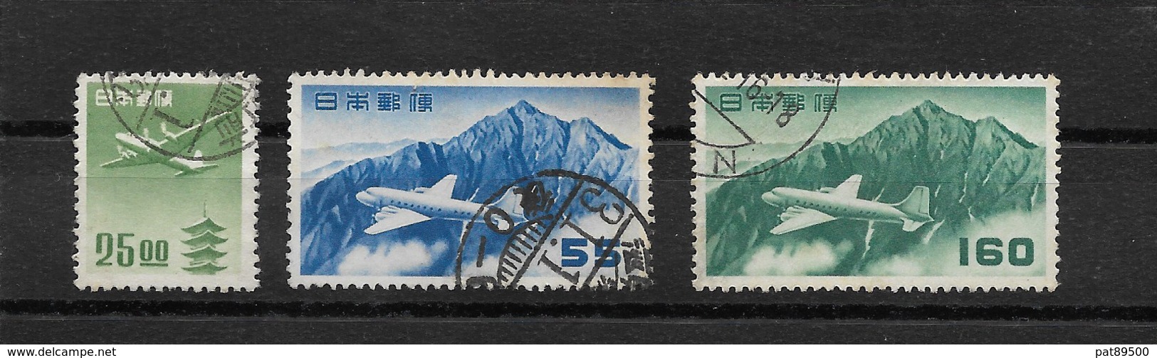 JAPON / POSTE AERIENNE / LOT DE 3  Timbres Oblitérés -YT PA N° 14, 27 Et 32 - Poste Aérienne