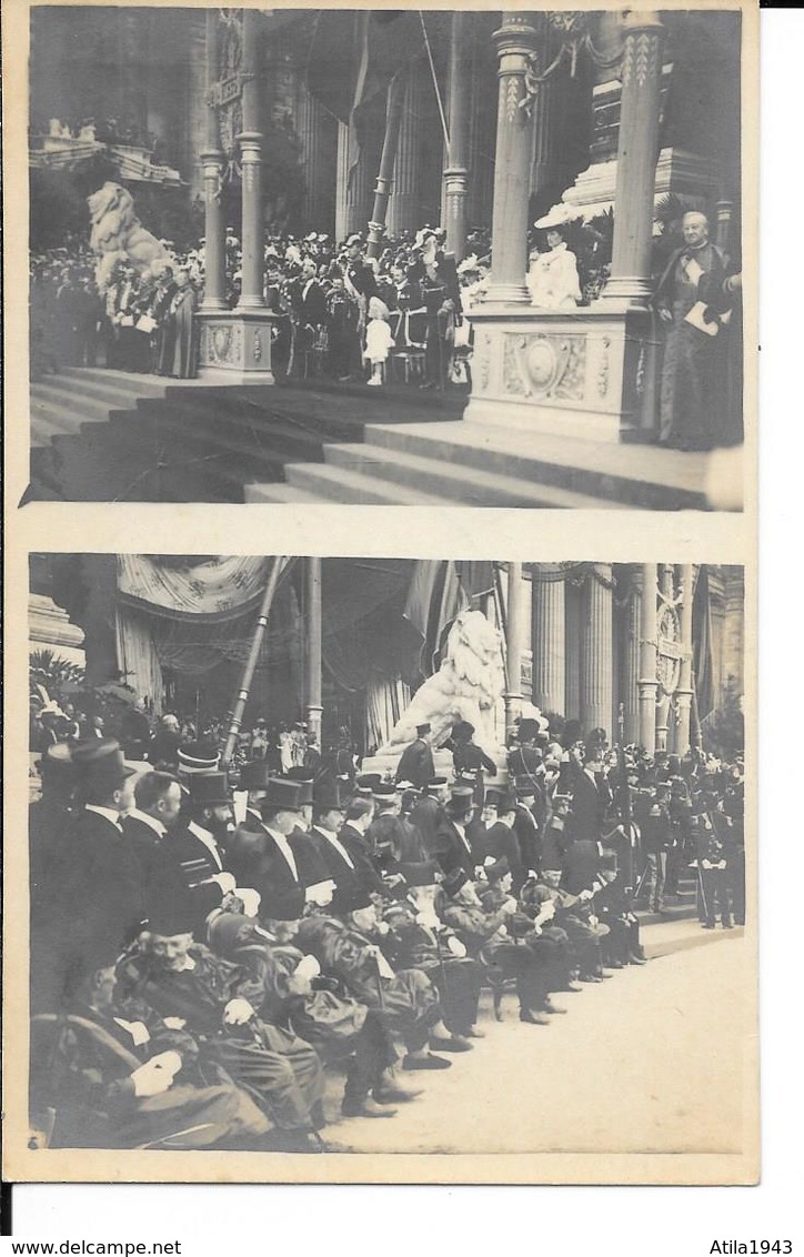 Fêtes De L'Indépendance - Photo Carte - La Tribune Royale - Les Derniers Combattants De 1830 - 21 Juillet Place Poelaert - Personnages