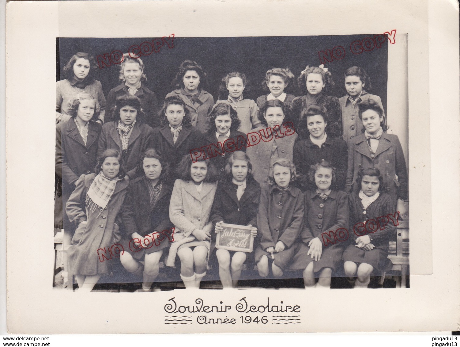 Au Plus Rapide Hyères Ecole Collège Jules Ferry 1946 - Personnes Identifiées