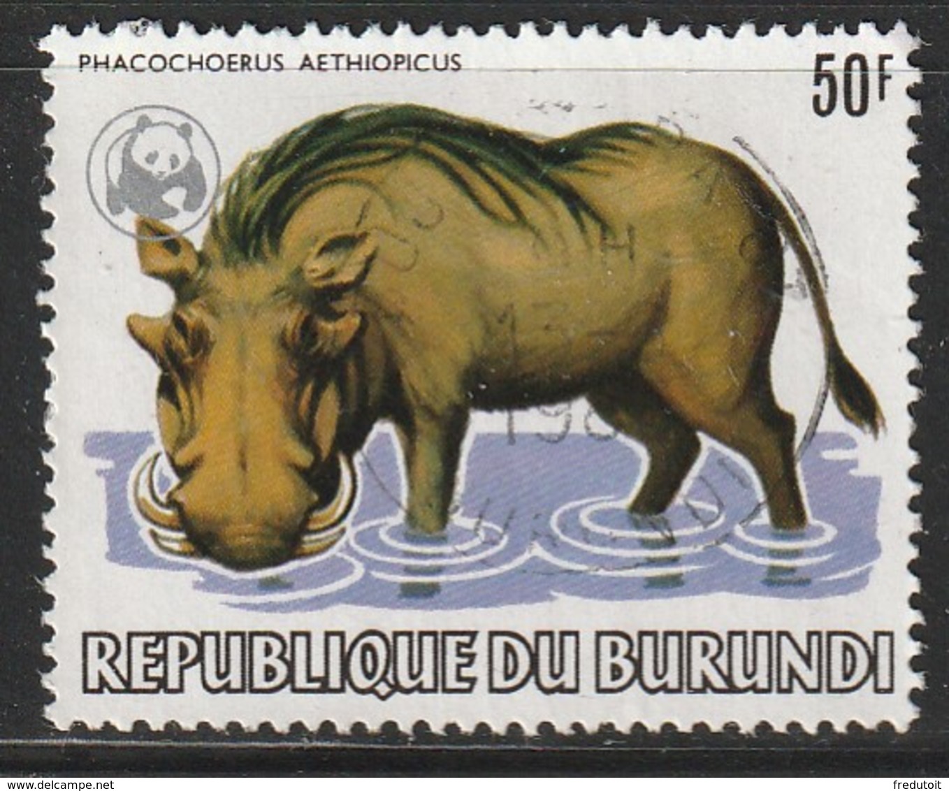 BURUNDI - N°871 Obl (1983)  Animaux Sauvages  WWF - - Gebruikt