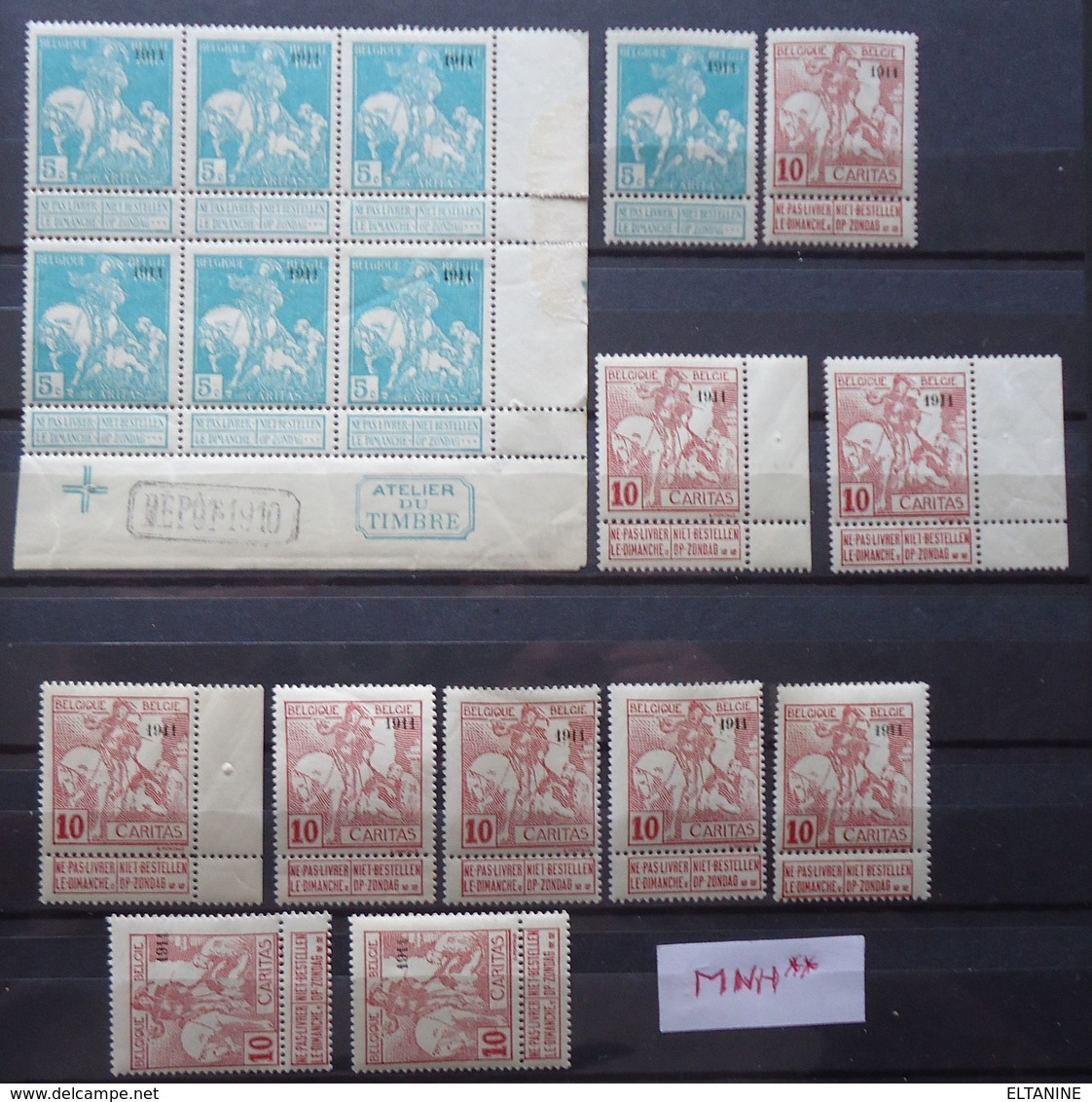 N°97/98 Mnh** - 1910-1911 Caritas