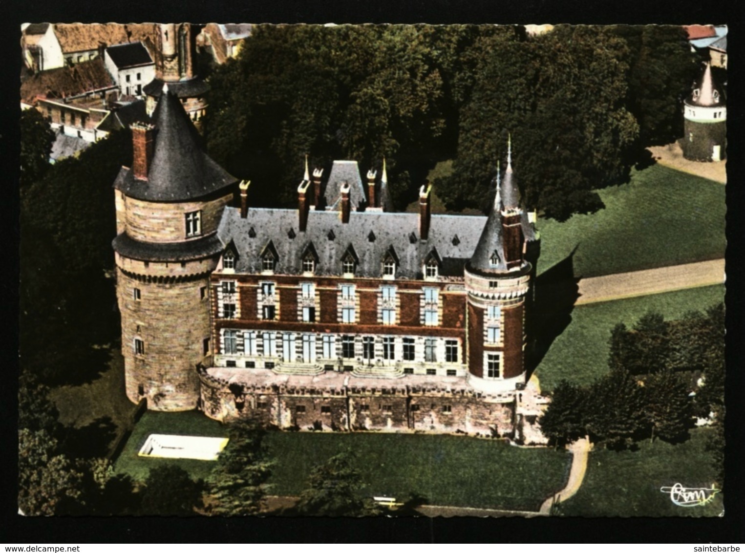 Antoing. Le Château. Vue Aérienne. Carte CIM. **** - Antoing