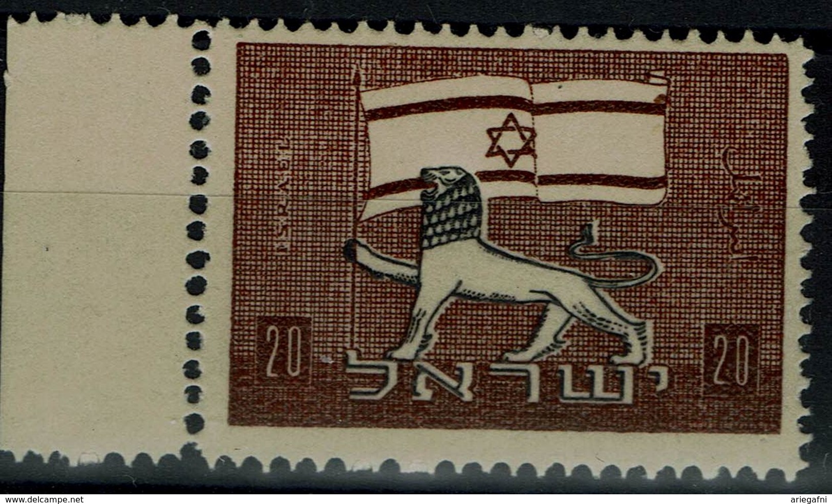 ISRAEL 1955 PROOF LEON  MNH VF!! - Imperforates, Proofs & Errors