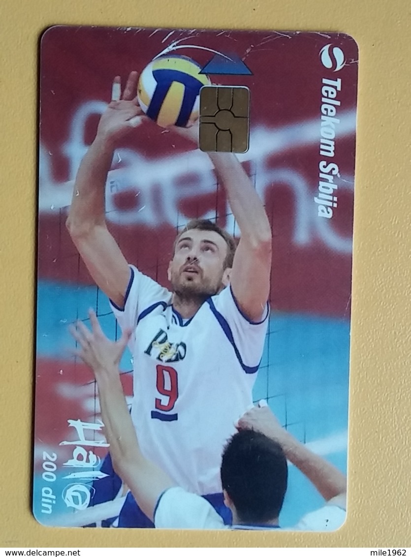 T9- TELECARD SERBIA, CHIP TELECOM, SPORT, VOLLEYBALL, NIKOLA GRBIC - Yugoslavia