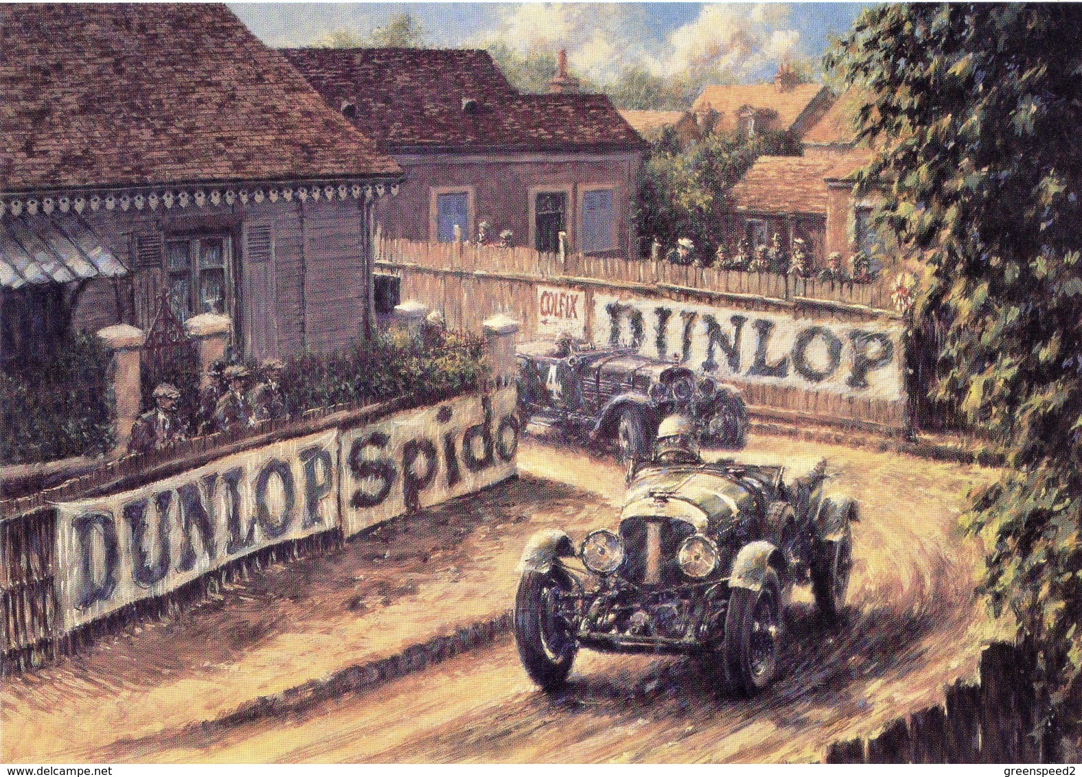 24 Heures Du Mans 1929  -  Bentley Speed Six (Birkin)  -  Stutz (Chiron)  -   Art Carte Postale Modern - Le Mans