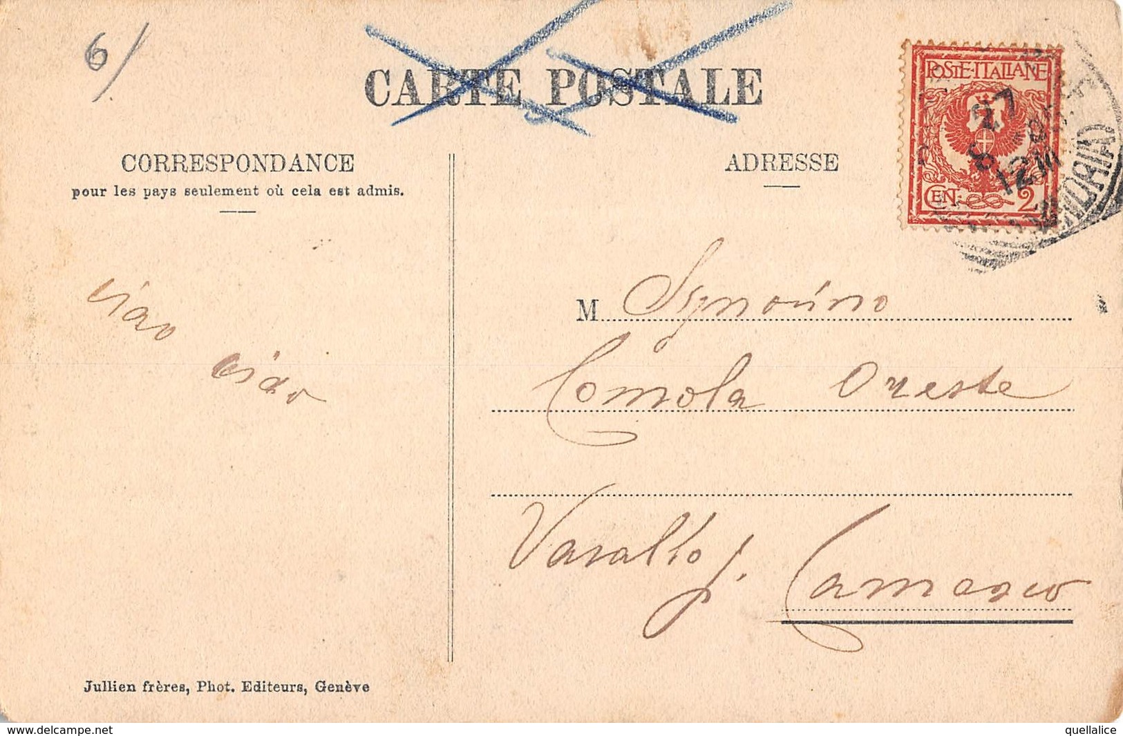 01339 "UNE VARAPPE AU SALEVE" ANIMATA. CART  SPED 1905 - Alpinisme